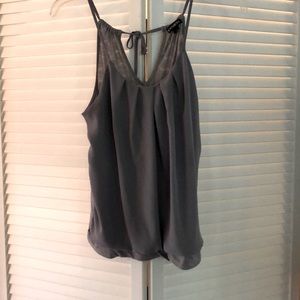 Grey Tank Top Blouse